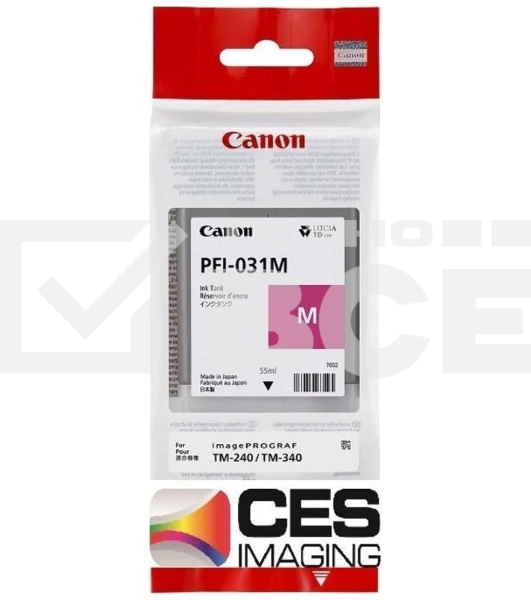 Картридж струйный CANON Pigment Ink PFI-031 Magenta пурпурный (55 мл) для Canon imagePROGRAF TM-240, TM-340