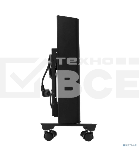 Конвектор Denzel XCE-2000B черный, 2000 Вт, 25 м2, термостат