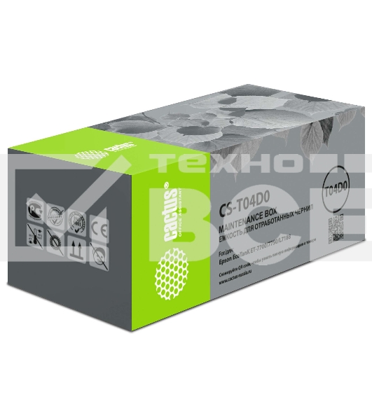 Емкость Cactus CS-T04D0 (106) для Epson L7160/7180