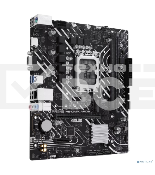 Материнская плата ASUS PRIME H610M-K ARGB, LGA1700, Intel H610, 2xDDR5, 4xSATA, 1xM.2, 1xPCIe 4.0 x16, 1xPCIe 3.0 x1, 1xVGA, 1xHDMI, 1x1Gb LAN, 2xUSB-A 5Gbps, 4xUSB-A 2.0, 3x3.5 мм, 7.1, mATX