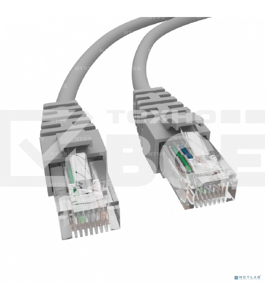 Патч-корд NTSS NTSS-PC-PM-UTP-RJ45-5e-3.0-LSZH-GY U/UTP RJ-45 мод.-RJ-45 мод. кат.5E 3м серый LSZH