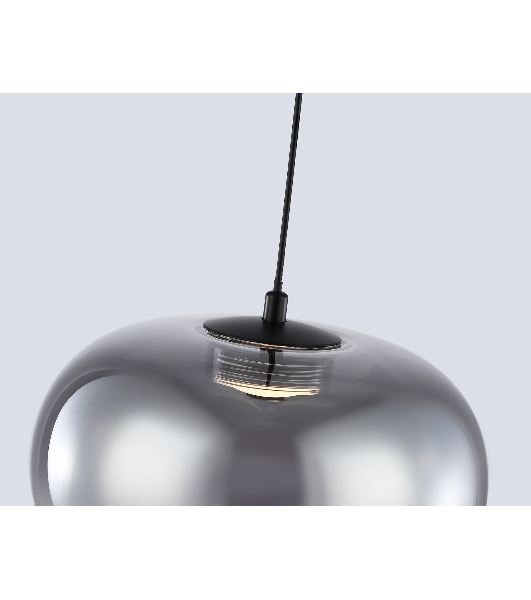 Подвесной светодиодный светильник Ambrella light LH11082 BK/SM черный/дымчатый 4W 3000K D180*130