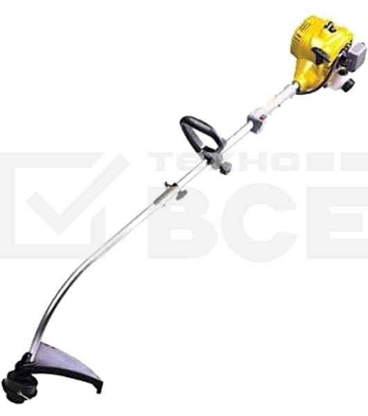 Триммер Champion T252 переносной триммер бензиновый 2х тактный двигатель, 25 см³, 1 л.с. ширина скашивания: 35 см в комплекте: леска (1.6 мм), плечевой ремень вес: 5.2 кг бак на 0.75 л изогнутая штанга уровень шума 102 дБ