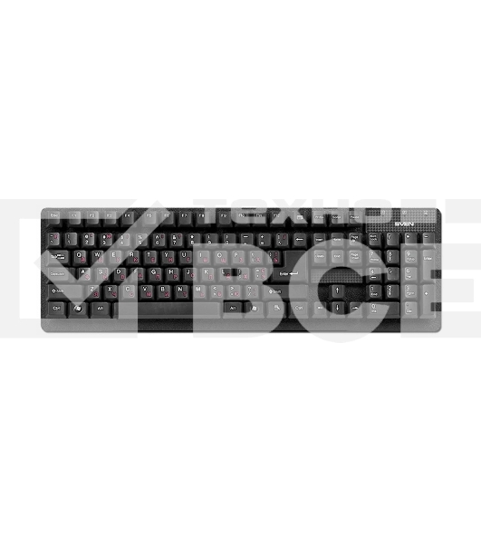 Клавиатура Keyboard SVEN Standard 301 USB чёрная SV-03100301UB
