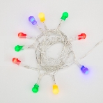 Гирлянда светодиодная «Шарики» 1.5 м, 10 LED, прозрачный ПВХ, цвет свечения мультиколор, 2 х АА (батарейки не в комплекте) NEON-NIGHT, фото5