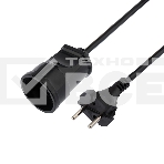 Удлинитель-шнур на рамке PROconnect ПВС 2х0.75, 10 м, б/з, 6 А, 1300 Вт, IP20, черный (Сделано в России), фото3