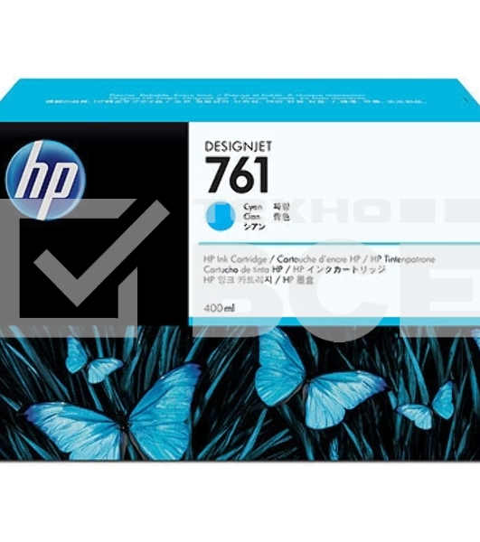 Картридж струйный HP №761 CM994A голубой для HP DJ T7100 (400мл)