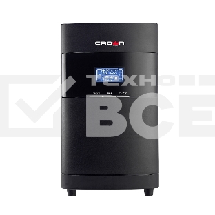 Источник бесперебойного питания CROWN On-Line CMUOA-350-2K EURO 2000VA/1800W, корпус металл, TOWER, АКБ 6*12V/7AH, PF-0.9, AVR 110-300V, порт RJ-11/45+USB/RS-232, EPO, розетки 4*EURO, входной кабель 2 м, вентилятор охлаждения, автомат, слот для SNMP, порт для доп. батарейных кабинетов, ПО