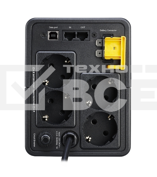 Источник бесперебойного питания APC Back-UPS BX950MI-GR 520Вт 950ВА черный