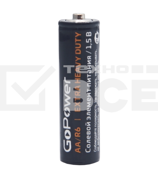 Батарейка GoPower R6 AA Shrink 4 Heavy Duty 1.5V (4/60/1200)