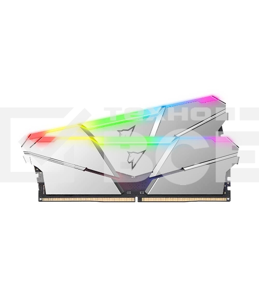 Оперативная память NETAC Shadow, DDR5, 32GB (2x16 GB), 4800 MHz, CL40, радиатор, RGB, серебристый