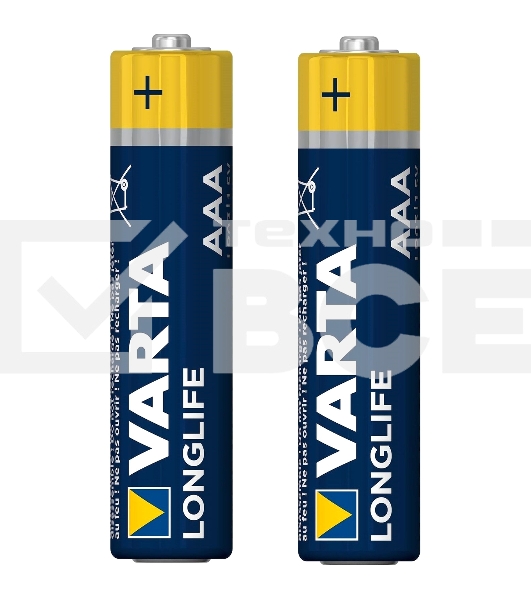 Батарейки VARTA Long Life AAA блистер 2 04103101412 