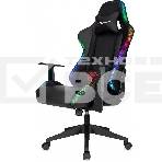 Кресло игровое Zombie GAME RGb черный эко.кожа/ткань крестов. пластик, фото11