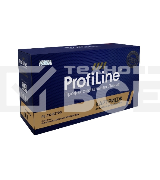Картридж Тонер-туба PL-TK-5270C для принтеров Kyocera EcoSys M6230/M6630/P6230/P6630 голубой 6000 копий ProfiLine