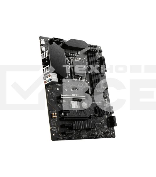 Материнская плата MSI PRO Z790-S WIFI, LGA 1700, ATX, 4xDDR5, 1xPCIe 5.0 x16, 4xM.2, 4xSATA, 1xHDMI, 1xDP, 2.5 Gigabit Ethernet, 7.1 аудио