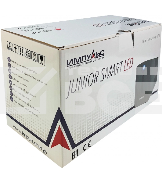 Источник бесперебойного питания Импульс Юниор Смарт 600 360Вт 600ВА черный