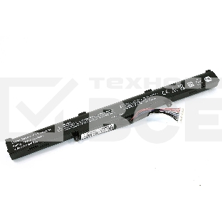 Аккумуляторная батарея для ноутбука Asus X450J (A41-X550E) 14.4V 2600mAh OEM черная