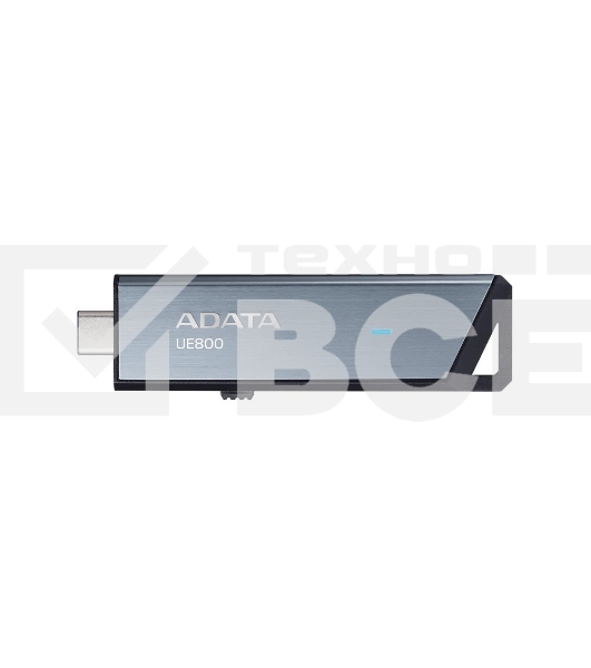 Флешка USB ADATA Elite UE800 (AELI-UE800-1T-CSG), 1Tb, Type-C USB 3.2, R/W 1000/1000, серебристый