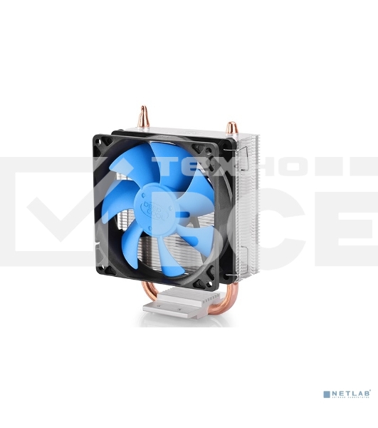 Кулер для процессора DEEPCOOL ICE BLADE 100 PWM синий, 92 мм, алюминий/медь, 2200 об/мин, 29 дБ, 4 pin, 100 Вт, 135 мм