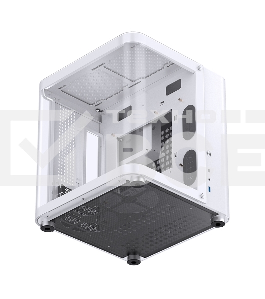 Корпус без блока питания JONSBO TK-1, Mini-Tower, TG, no fan, 1xUSB-A 3.2 + 1xUSB-C 3.2, mATX, mITX White