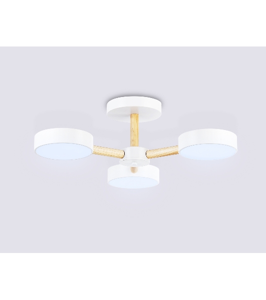 Светильник Ambrella light FL4821/3 WH белый 3000K-6400K 40W D580*160 (ПДУ ИК)