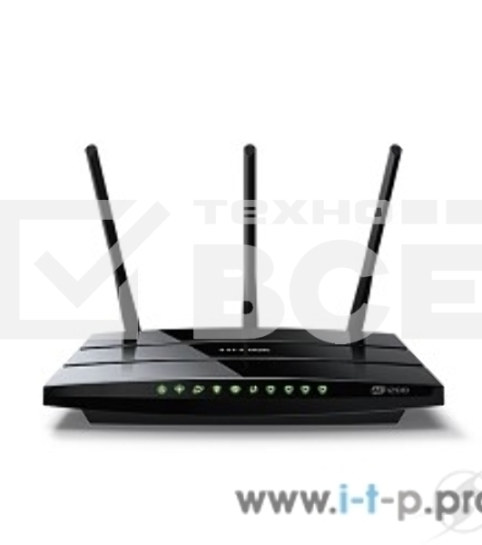 Беспроводный двухдиапазонный TP-Link маршрутизатор с VDSL/ADSL модемом SOHO Archer VR400, 867 Мбит/с + 300 Мбит/с, VDSL2/ADSL2+, Annex A, 4 порта 100 Мбит/с, 1 порт WAN 1000 Мбит/с, 1 порт USB 2.0