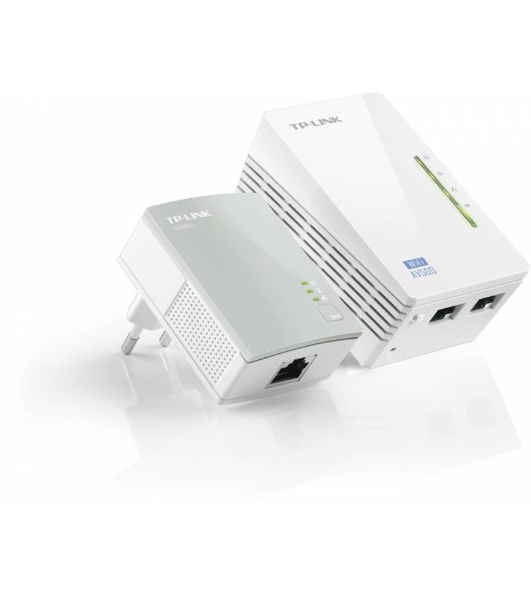 Комплект адаптеров TP-Link TL-WPA4220 KIT, AV600 Powerline с Wi-Fi N300, TL-WPA4220 (1 шт.) + TL-PA4010 (1 шт.)