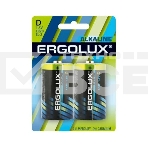 Элемент питания алкалиновый Ergolux LR20 BL-2 LR20 BL-2 1.5В Alkaline (блист.2шт), фото 1