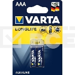 Батарейки VARTA Long Life AAA блистер 2 04103101412 , фото 1