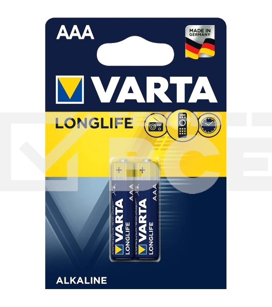 Батарейки VARTA Long Life AAA блистер 2 04103101412 
