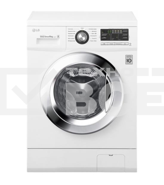 Стиральная машина LG F1096ND3 белая, загрузка фронтальная 6кг, 1000 об/мин., класс: A