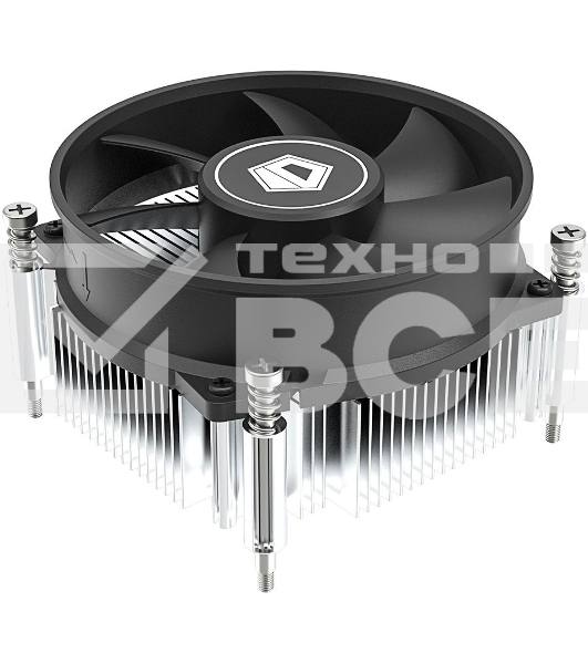 Кулер ID-COOLING DK-19 PWM серебристый/черный 92мм алюминий 2200rpm 26db 4-pin 95W 55мм