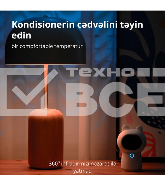 Камера AQARA Camera Hub G3/Камера+ управления/Управление жестами/Камера 360/2K 2304х1296p/Протокол связи:Zigbee/WiFi/Питание:USB-C/ Цвет белый CH-H03