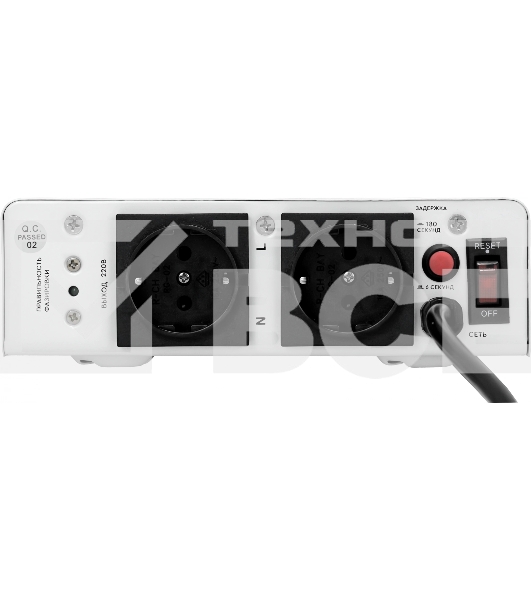 Стабилизатор напряжения для газового котла SMARTWATT AVR BOILER 2000RW (140W - 260W, 2000VA, 2 кВт, 50 Гц, розеток - 2,