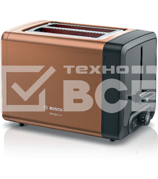 Тостер Bosch TAT4P429 970Вт медь