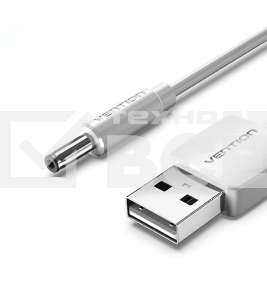 Кабель Vention USB AM/DC-jack 3.5мм M - 1м Белый