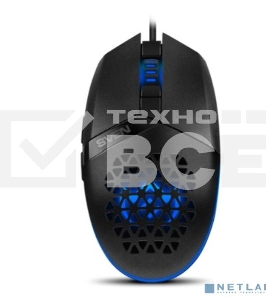 Мышь проводная SVEN RX-G735 черный, 4000 dpi, USB, кнопки - 6