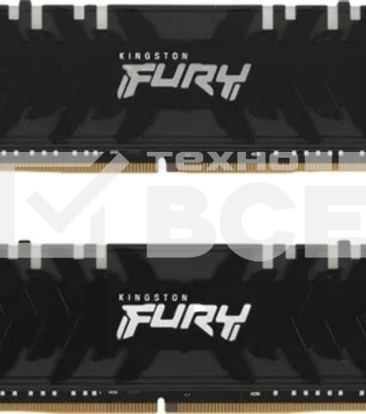 Оперативная память Kingston Fury Renegade, DDR4, 16GB (2x8GB), 3600MHz, CL16, с радиаторами, серый/черный