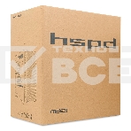 Компьютерный корпус без блока питания HSPD M321, Mesh Mini-tower, черный, slide TG, 0.45 SPCC, 2x140мм ARGb+1x120мм ARGb mATX, mITX 160/340/184мм 2x2.5