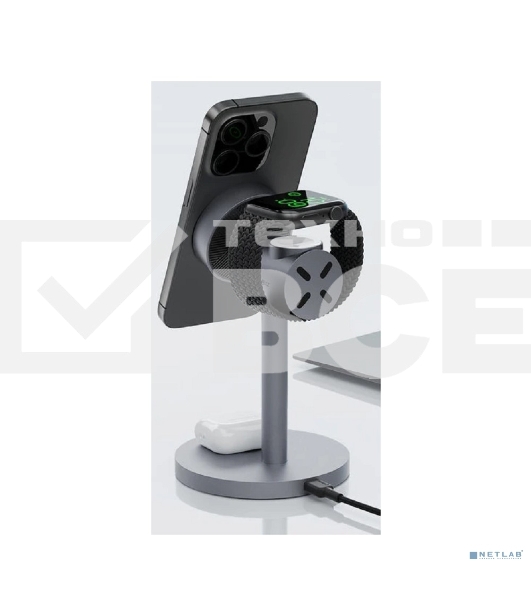 Беспроводное зарядное устройство Aukey LC-MC311 3in1 Qi2