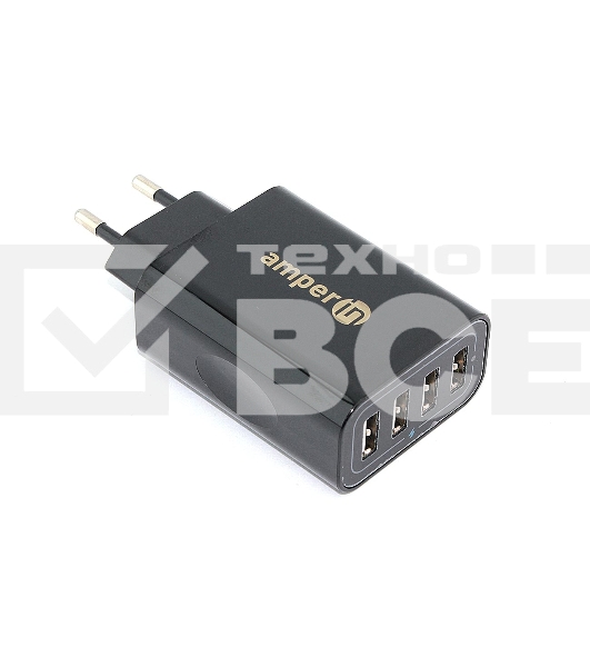 Блок питания (сетевой адаптер) Amperin 4-port USB*5V 2.4A (YDS-TC028-4-0-0)