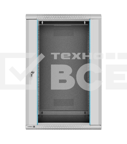 Шкаф телекоммуникационный 19' настенный 18U ExeGate EC-WM-18U.600.G.GREY (19”, 18U, 600x600x901mm (ШхГхВ), передняя дверь закаленное стекло, съемные боковые панели, пыле- и влагозащита IP23, светло-серый RAL 7035)