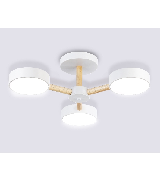 Светильник Ambrella light FL4821/3 WH белый 3000K-6400K 40W D580*160 (ПДУ ИК)