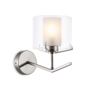 Настенный светильник Ambrella light LH57004 SN/FR никель/белый матовый E14 max 40W 280*150*220