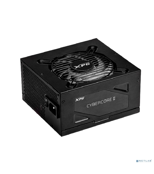 Блок питания ADATA XPG CYBERCORE II 1000W (CYBERCOREII1000P-BKCEU), 1000Вт, 80 PLUS Platinum, 120мм, модульный, черный