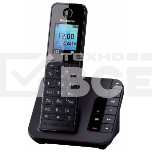 Телефон беспроводной (DECT) Panasonic KX-TGH220RUB черный {АОН, Caller ID, 