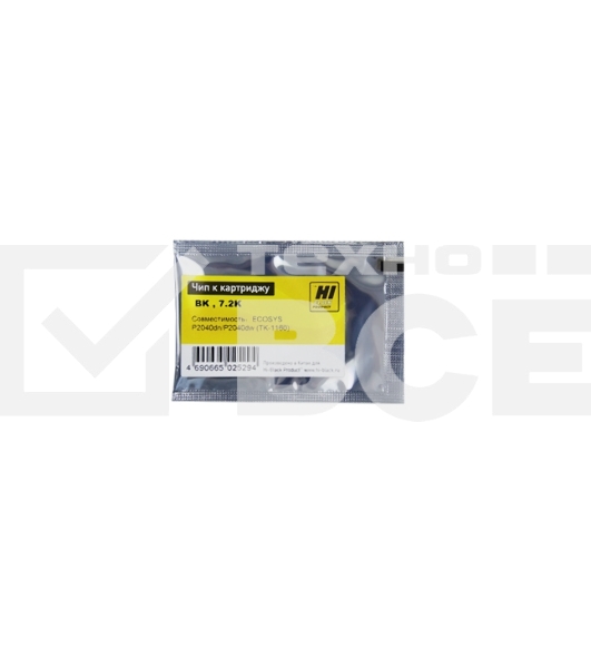 Чип Hi-Black к картриджу Kyocera ECOSYS P2040dn/P2040dw (TK-1160), Bk, 7,2K