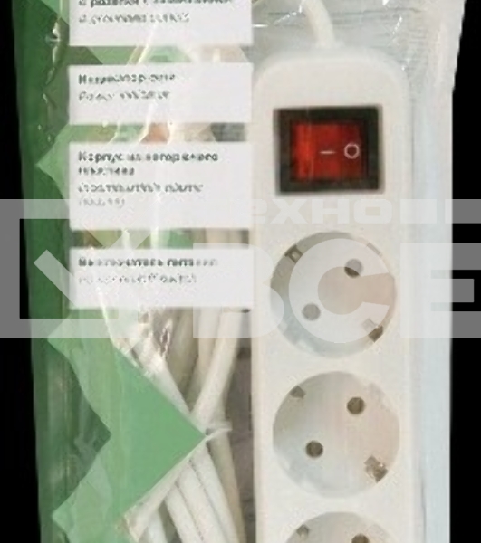 Удлинитель сетевой Defender S430 белый, 3 м, EURO, 4 розетки, 2200 Вт