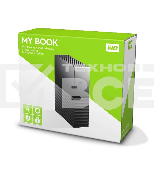 Накопитель на жестком магнитном диске WD Внешний жёсткий диск WD My Book (New) 4ТБ 3,5