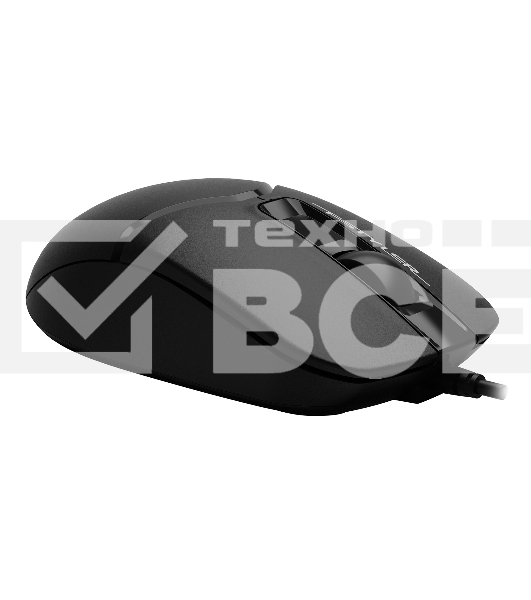 Мышь проводная A4Tech Fstyler FM12 черный, 1200 dpi, USB, кнопки - 3